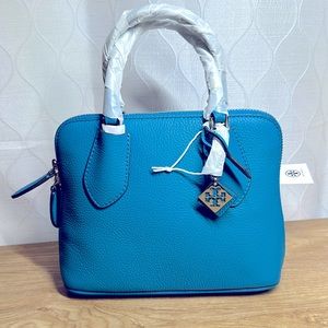 Brand New Tory Burch NWT Mini Swing Bag / Cerulean/400